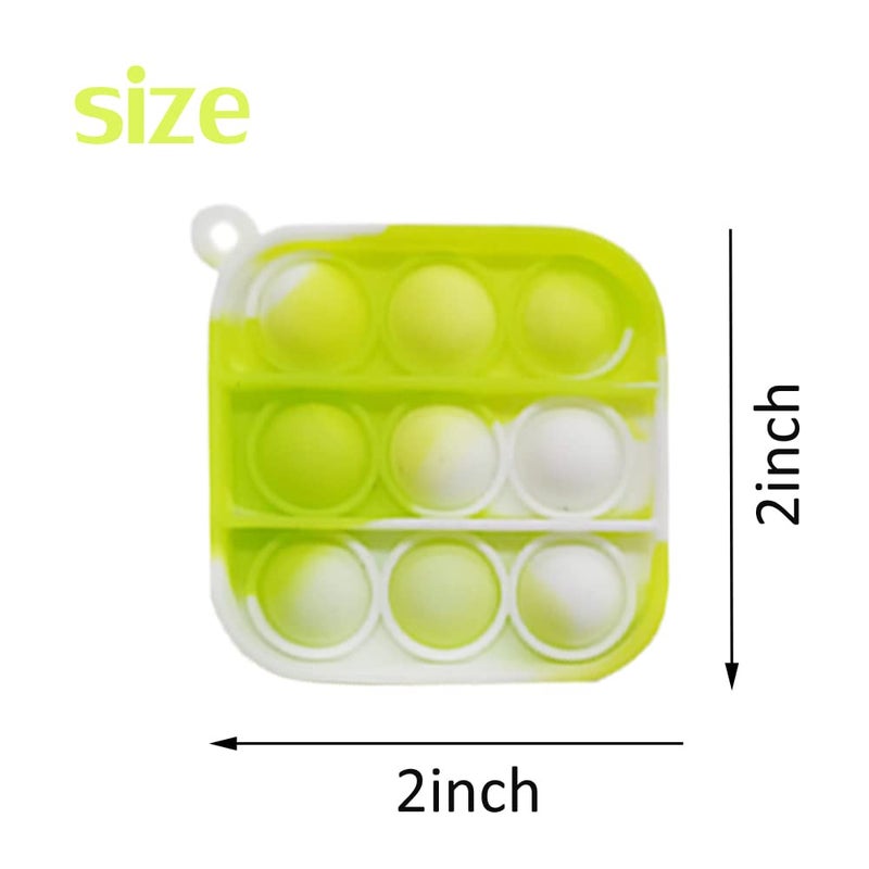 Clanam 60 Pcs Mini Pop Bubble Fidget Sensory Toys  Pop Keychain Bulk Toy for Party Favor  Classroom Student Prizes Easter Basket Goodie Bag Stuffers Christmas Valentine Gift for Kid - Image 2